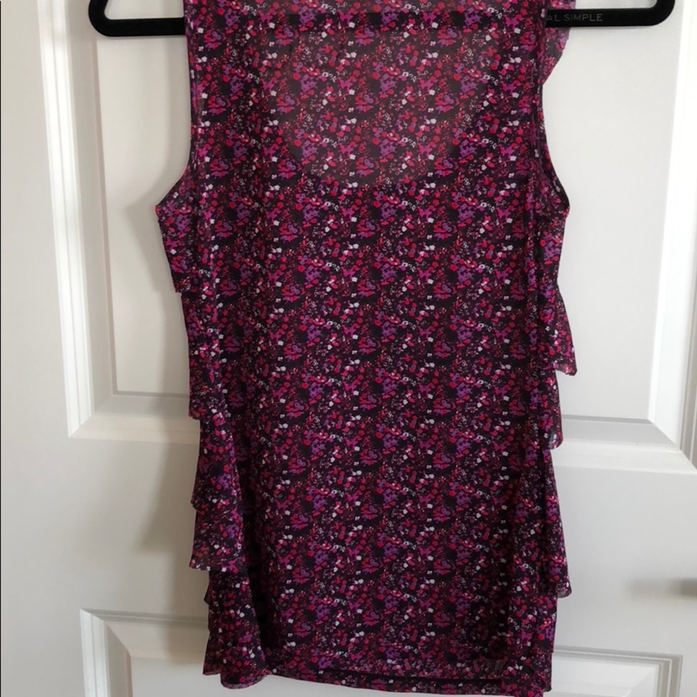 Multicolored Ruffle Tank Top - Picture 6 of 7